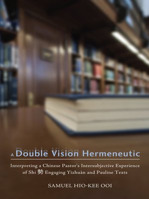 cover image of A Double Vision Hermeneutic